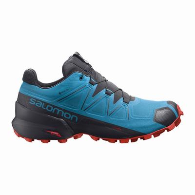 Férfi Salomon SPEEDCROSS 5 GORE-TEX Terepfutó Cipő SA9048362 Kék/Fekete